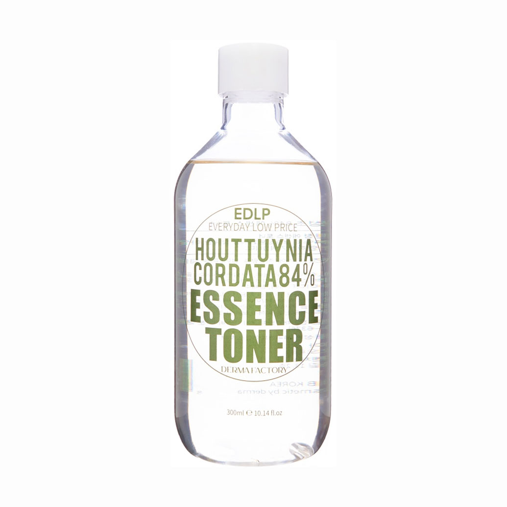 Заспокійливий тонер-есенція для обличчя Derma Factory EDLP Houttuynia Cordata 84% Essence Toner, 300 мл